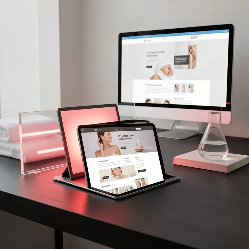 Référencement site beauté : visibilité web d'un centre esthétique LED